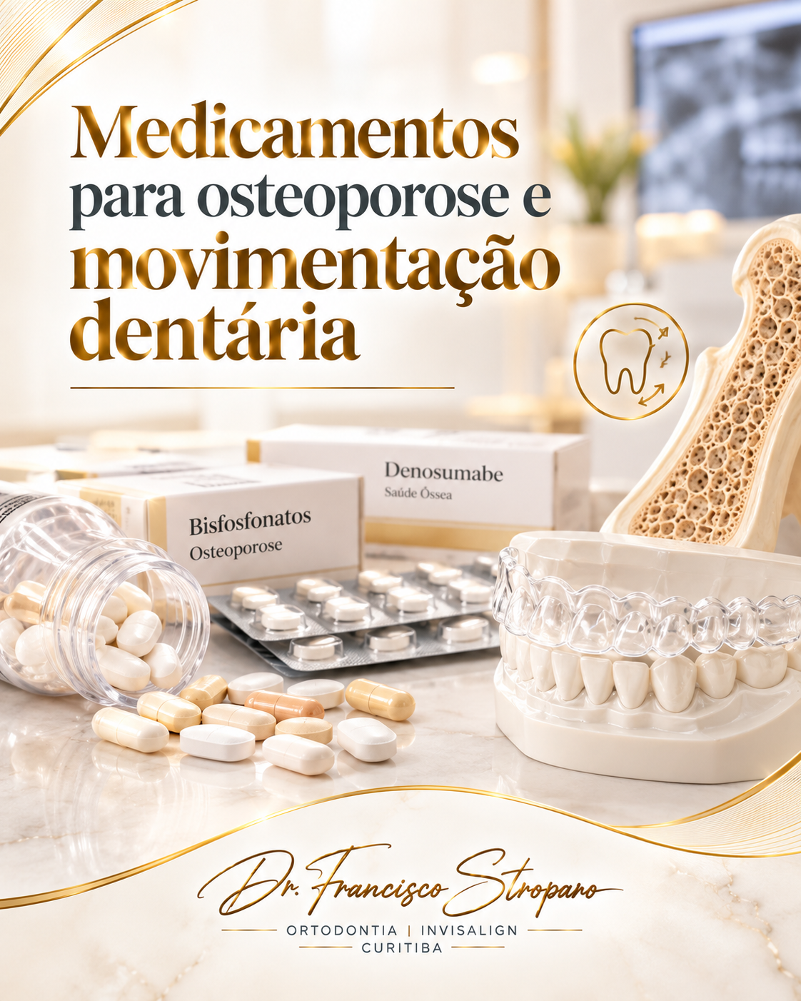 Medicamentos para osteoporose e movimentação dentária