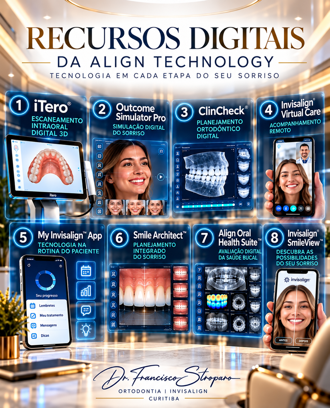 Tecnologia Digital Invisalign em Curitiba Inovação, precisão e planejamento personalizado